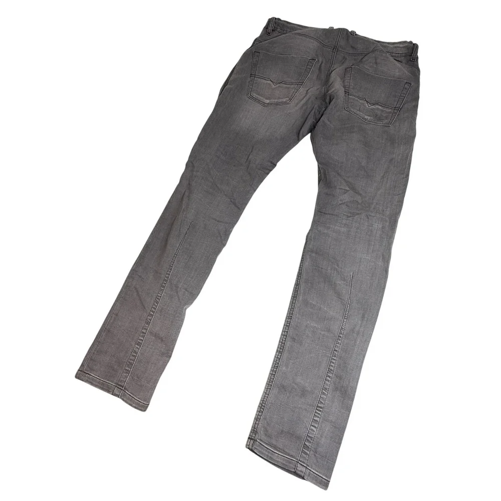 Diesel Krooley JoggJeans Mens 28 Grey Tapered Stretch Denim Sweatpants Italy